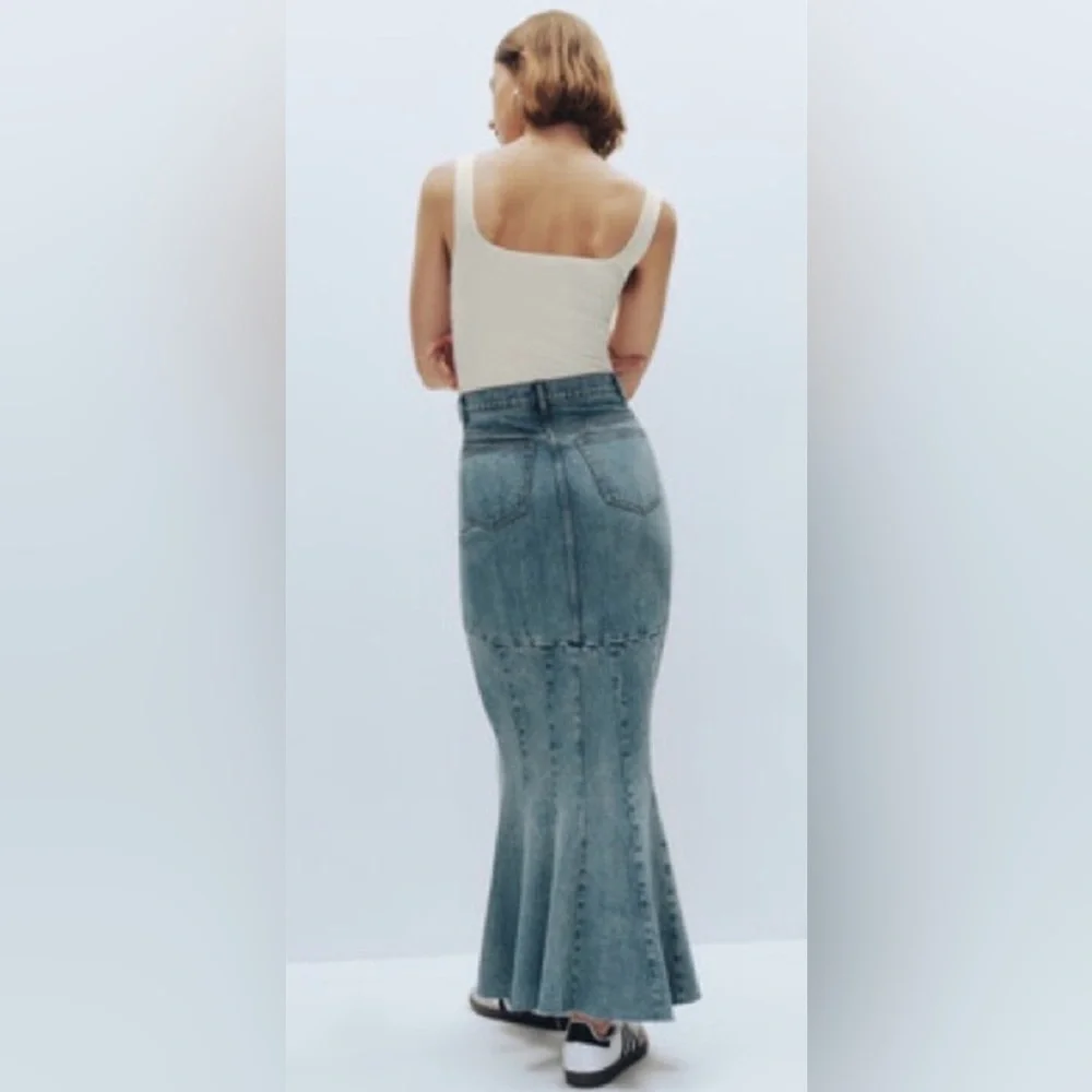 Reformation Nara denim maxi skirt - Picture 2 of 2